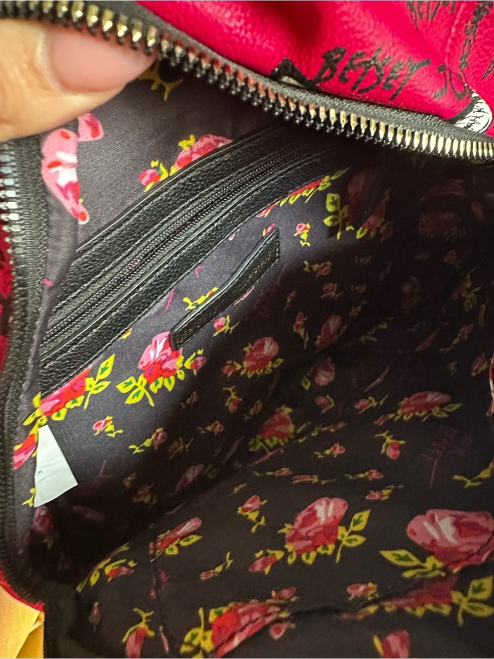Betsey Johnson Hot Pink Kitten Cat Face Mini Backpack with Black Accents Be Mine - Picture 7 of 8